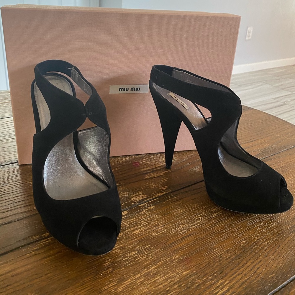 Black Miu Miu Heels